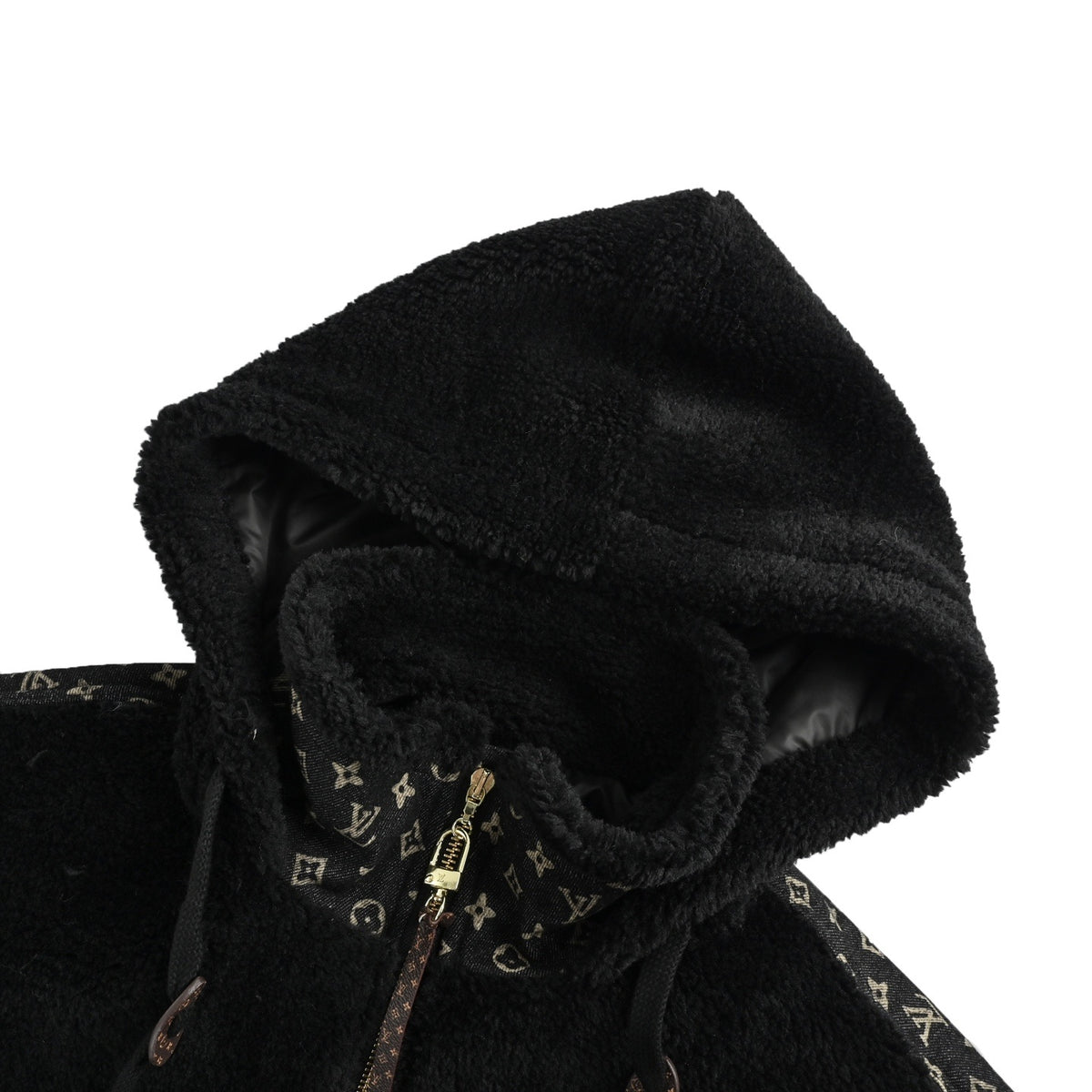 Louis Vuitton presbyopic denim patch lamb wool jacket