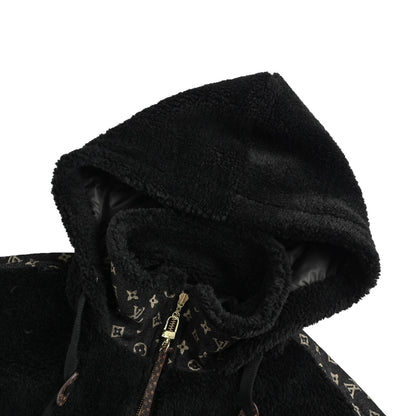 Louis Vuitton presbyopic denim patch lamb wool jacket