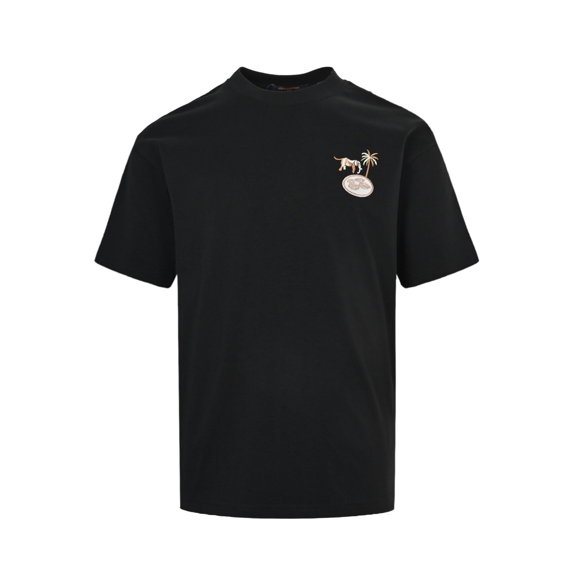 Louis Vuitton 26ss zoo embroidered short sleeves