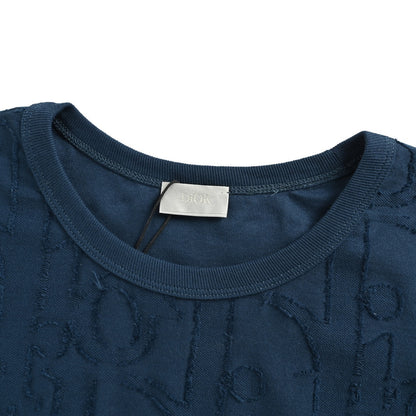 Dior 25ss all-over presbyopia jacquard short sleeves