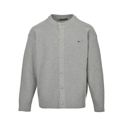 Chrome Hearts pin patch leather label knitted cardigan sweater