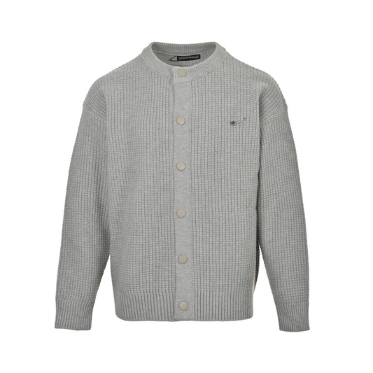 Chrome Hearts pin patch leather label knitted cardigan sweater