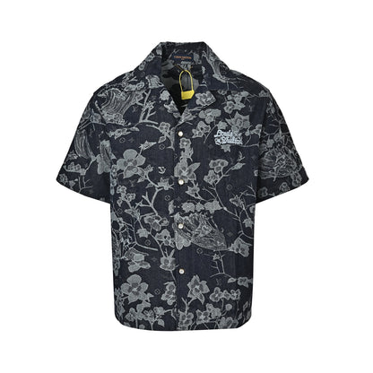 Louis Vuitton floral denim suit jacket
