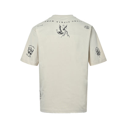 Balenciaga/Balanciaga 26ss signature letter printed short sleeves