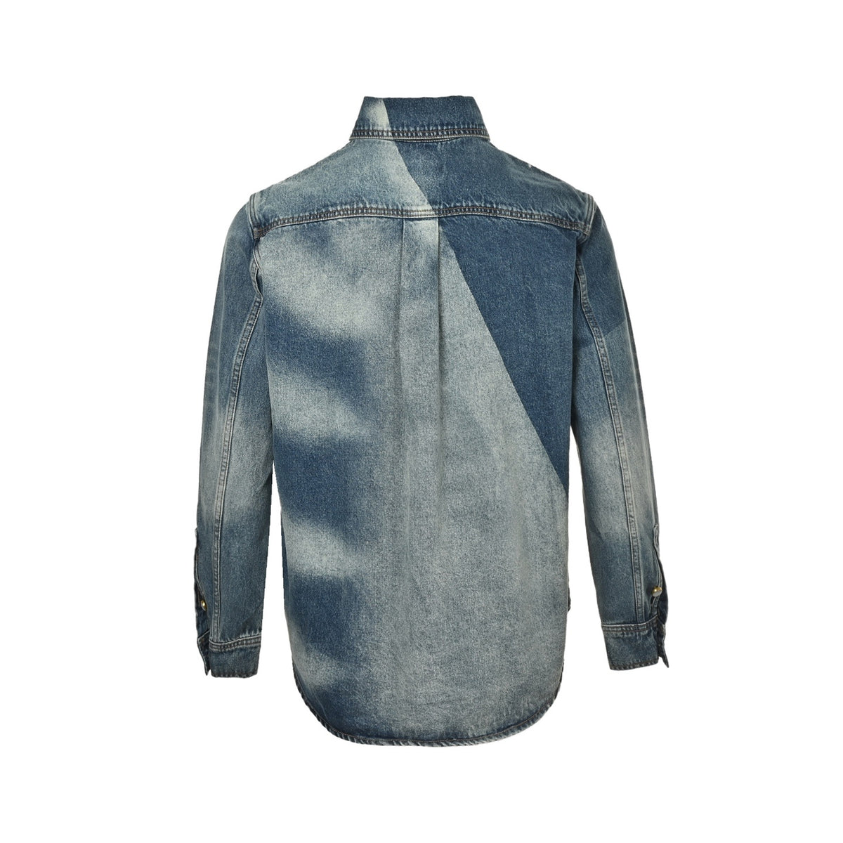 Louis Vuitton 24Fw sun-faded washed denim jacket