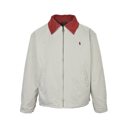RALPH LAUREN N81 retro corduroy collar cotton jacket