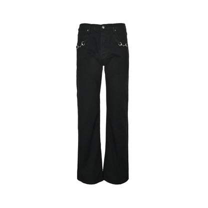 Gucci lock washed blue jeans