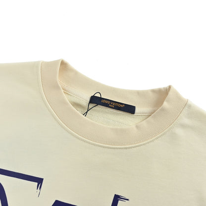 Louis Vuitton 25Fw sketch presbyopic logo round neck sweatshirt