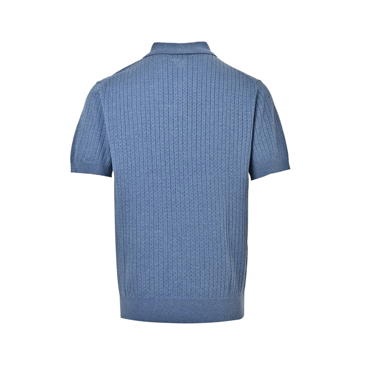 Loro Piana LP vertical striped knitted Polo short sleeves