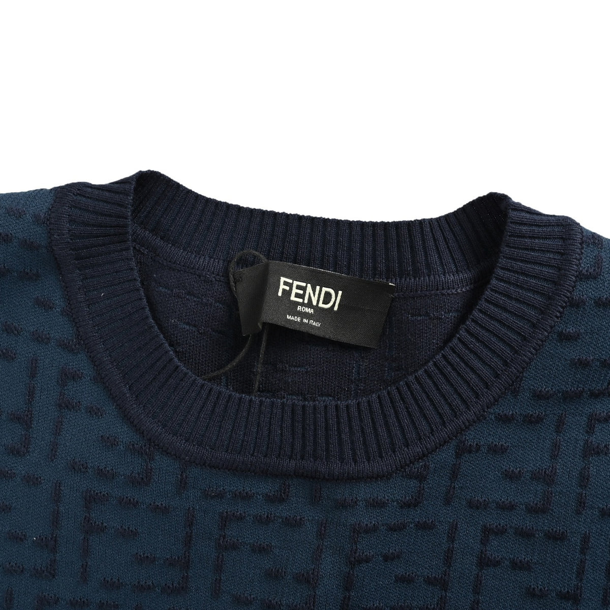 Fendi 25ss full FF jacquard knitted short sleeves