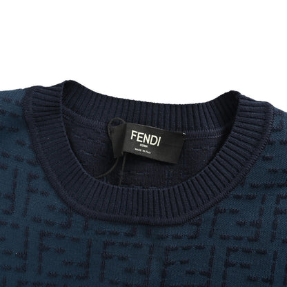 Fendi 25ss full FF jacquard knitted short sleeves