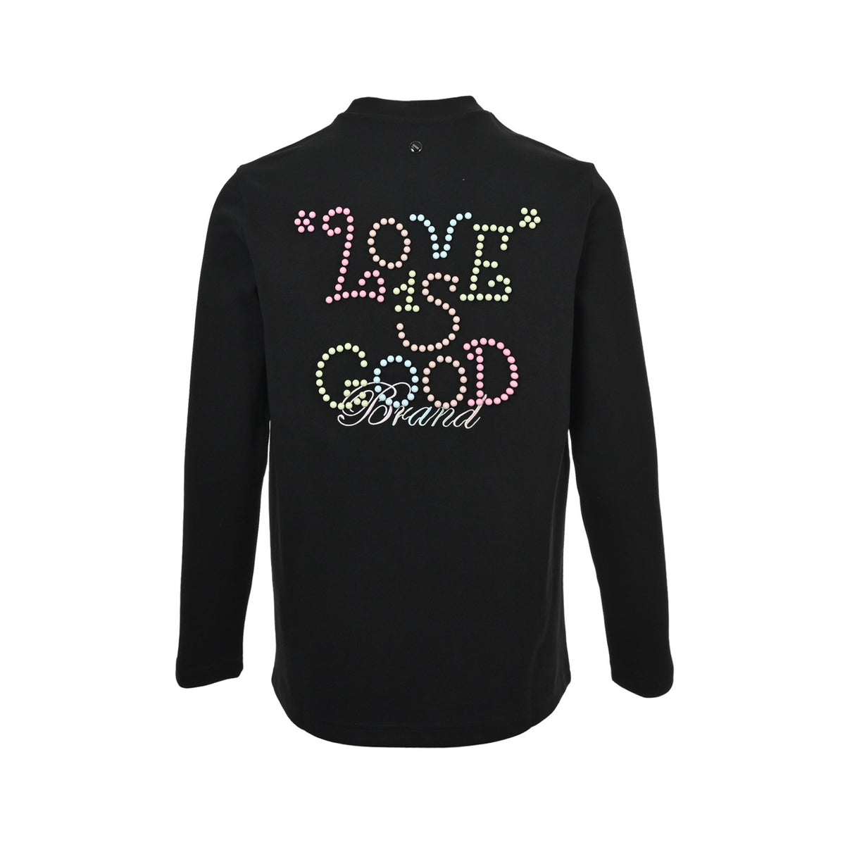 Good Brand 25Fw Macaron Color Pearl Porcelain Letters Long Sleeve T-Shirt