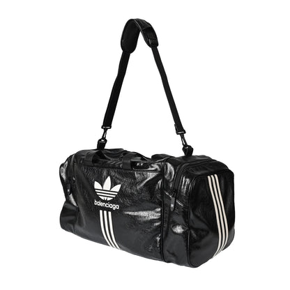 Balenciaga Balenciaga adidas Adidas clover letter three stripes distressed fine-grained leather handbag travel bag