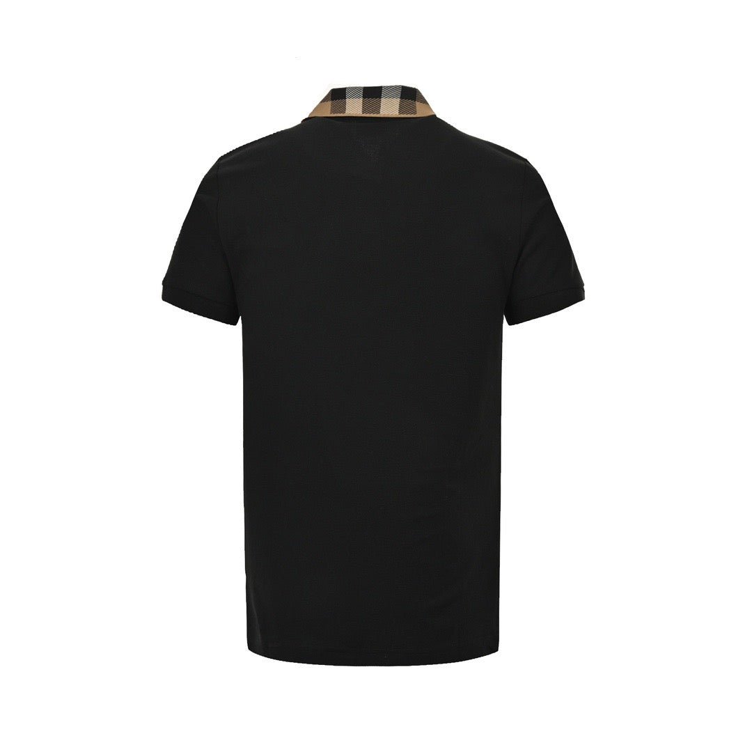 Burberry 24ss plaid collar Polo short sleeves