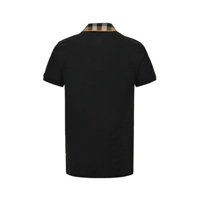 Burberry 24ss plaid collar Polo short sleeves
