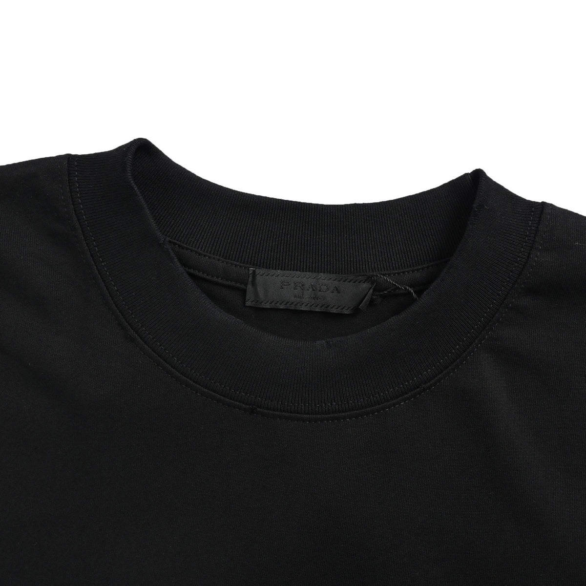 Prada 26ss villain embroidered patch letters washed short sleeves