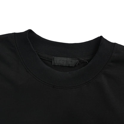 Prada 26ss villain embroidered patch letters washed short sleeves
