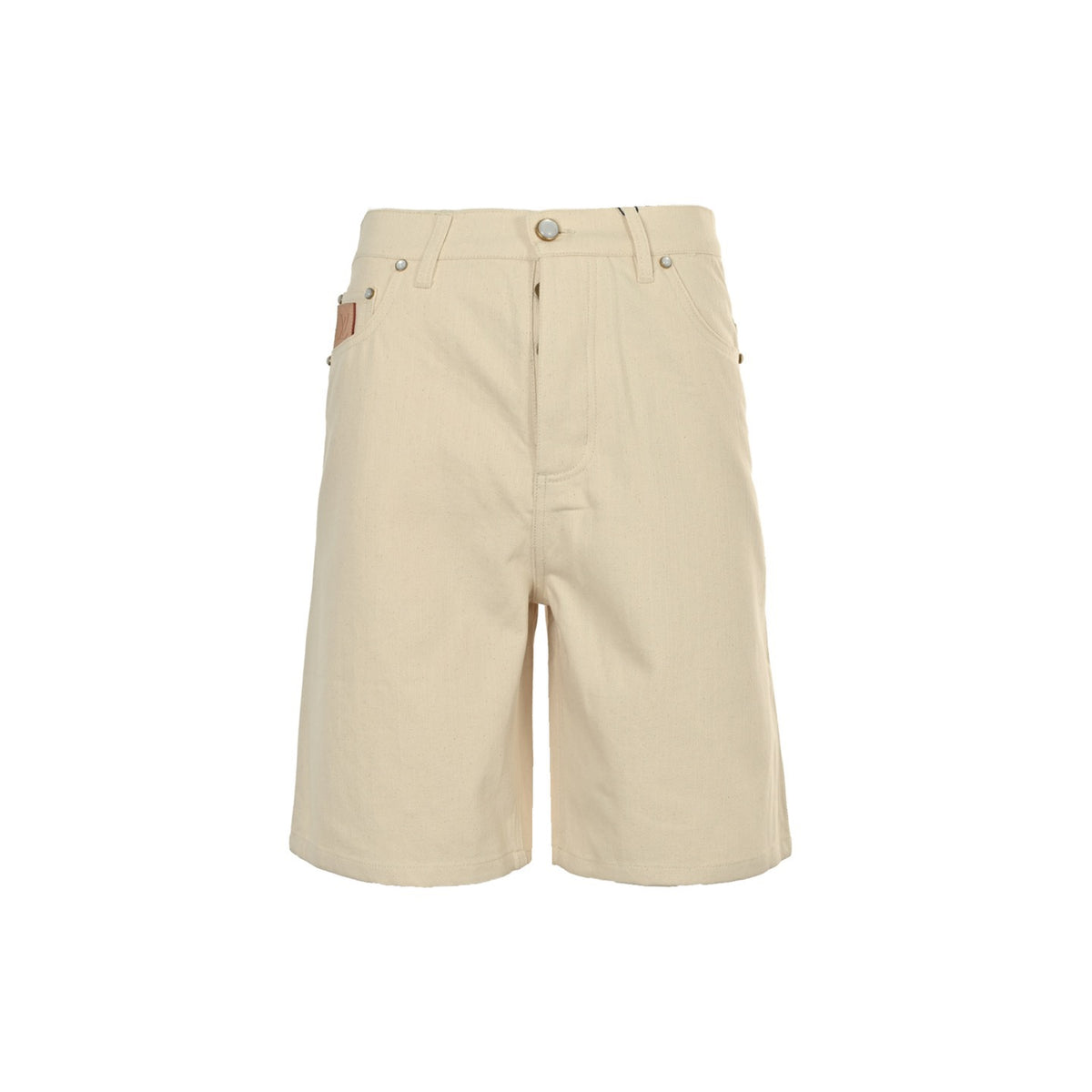 Louis Vuitton 25ss pocket leather label denim shorts