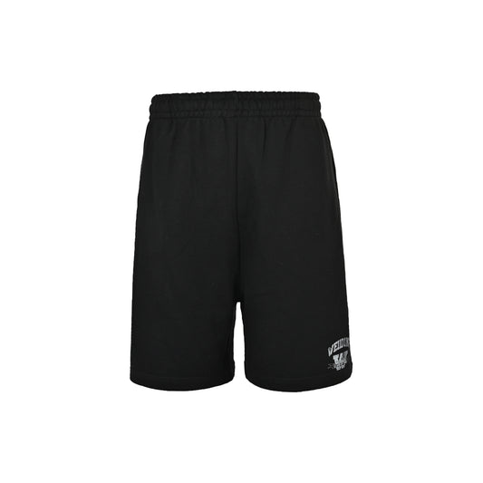 We11 Done logo pattern elastic waist shorts