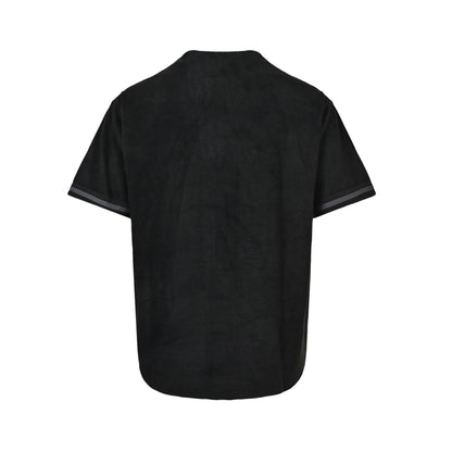 Supreme suede mesh baseball jersey short sleeve