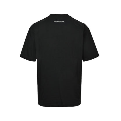 Balenciaga 26ss reflective new logo printed short sleeves