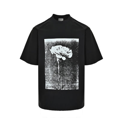 Balenciaga 26ss floral print short sleeves