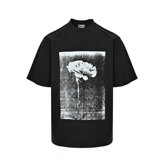 Balenciaga 26ss floral print short sleeves
