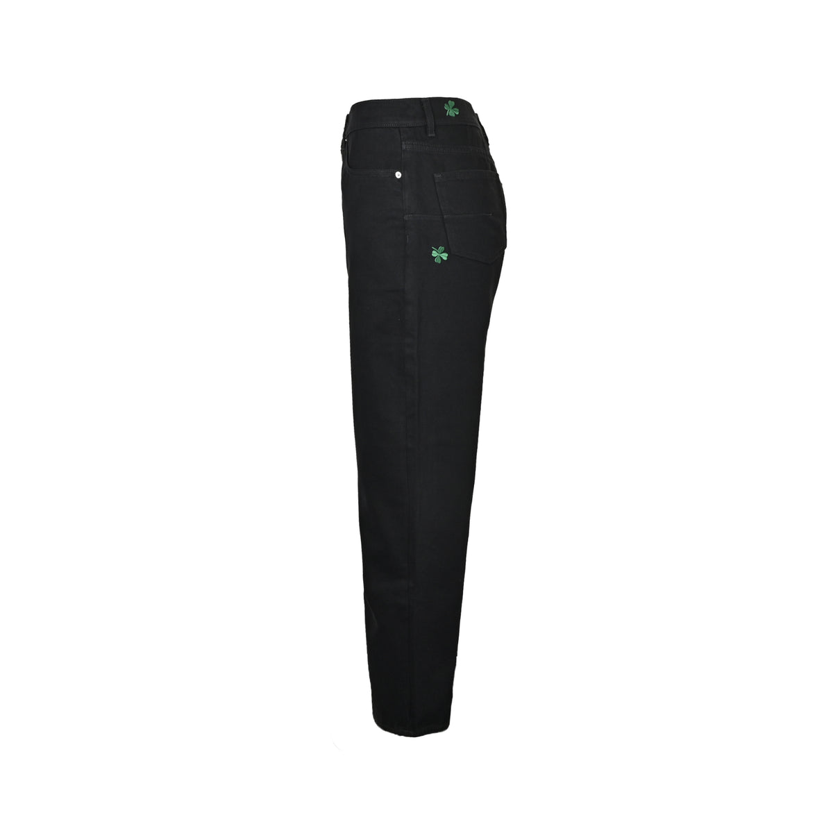 Dior four-leaf clover embroidered jeans