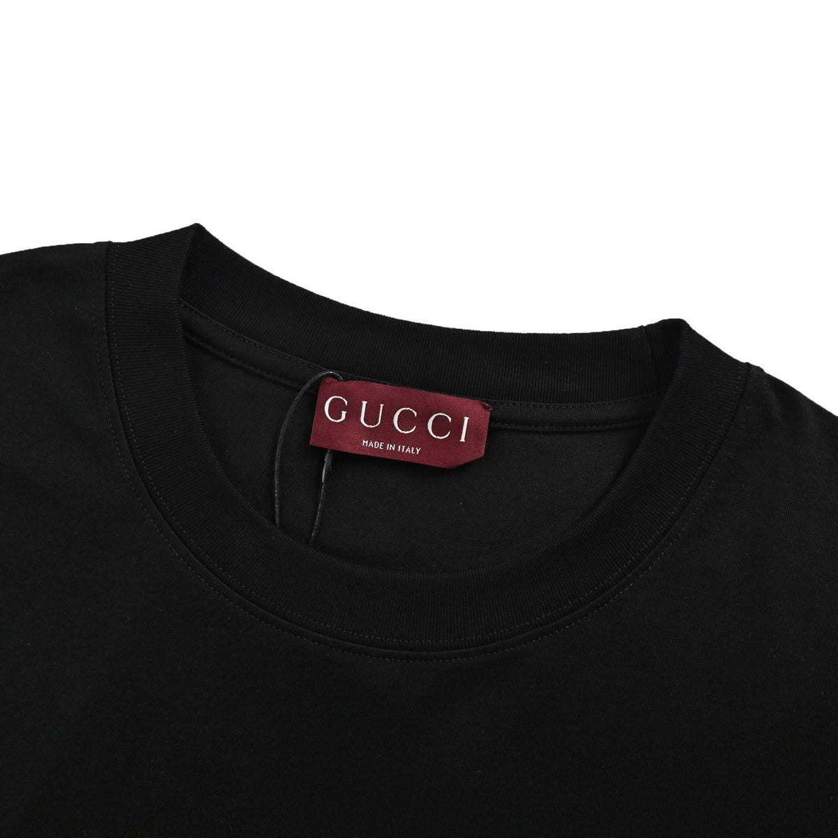Gucci 25ss inkjet large letters logo printed short sleeves