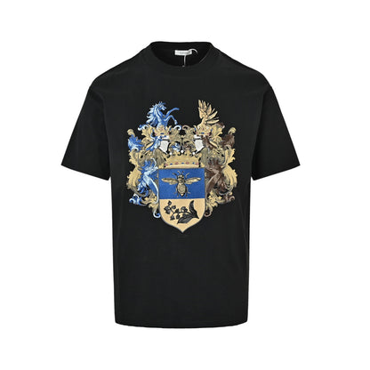 Dior 26ss Bee Crown Heavy Industry Embroidered Short Sleeve