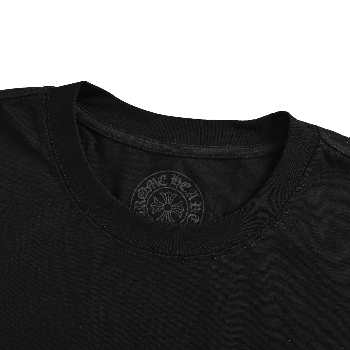 ChromeHearts/Chrome Heart 26ss Heavy Chrome Heart Embroidered Leather Cross Short Sleeve