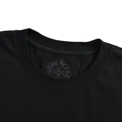 ChromeHearts/Chrome Heart 26ss Heavy Chrome Heart Embroidered Leather Cross Short Sleeve