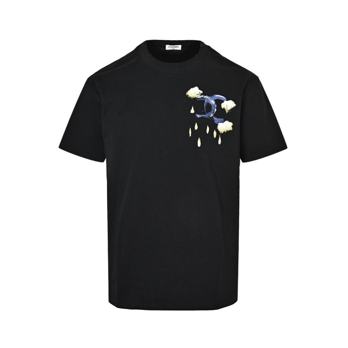 Chanel hand-painted double C printed short sleeves