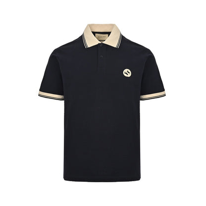 Gucci 24ss Double G embroidered Polo short sleeves on the chest
