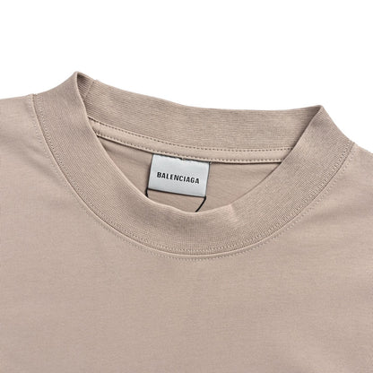 Balenciaga/Balanciaga 26ss 520 printed label short sleeves