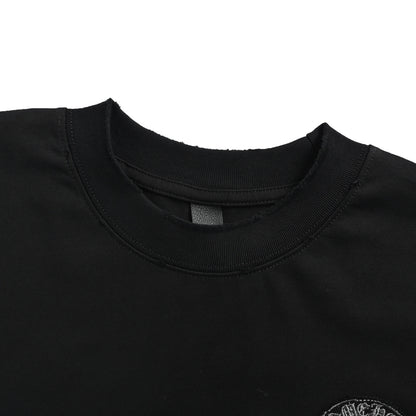 Chrome Hearts Heavy Industry Appliqué Embroidered Logo Short Sleeves