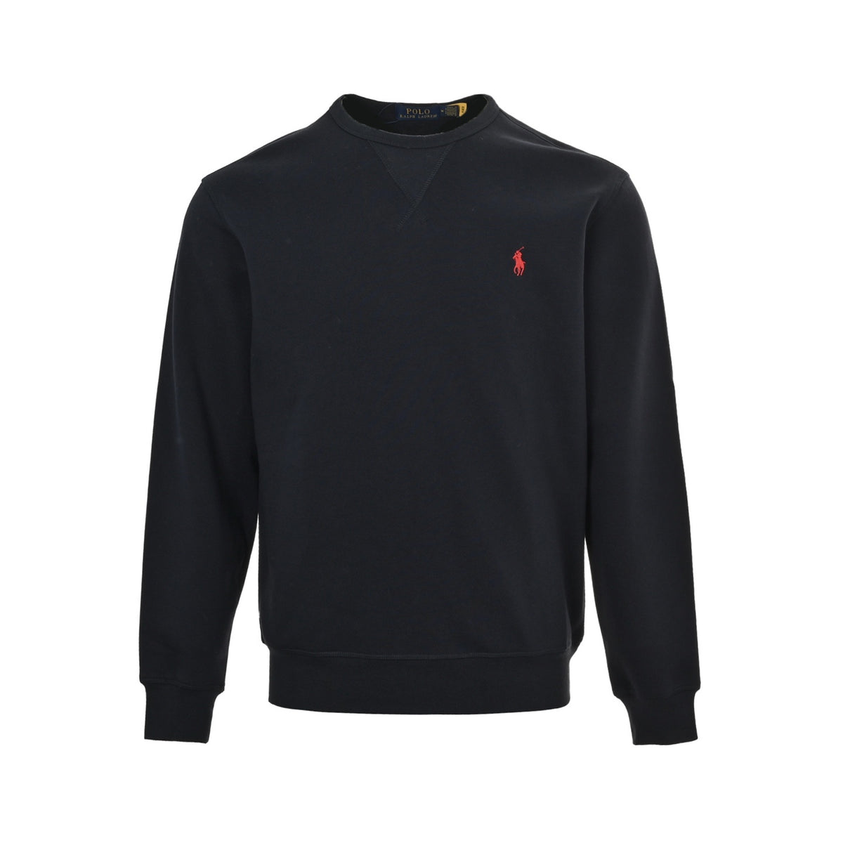 Ralph Lauren pony logo embroidered round neck sweatshirt (navy blue)