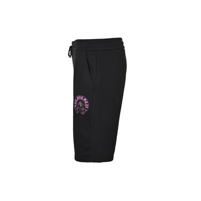Chrome Hearts Sanskrit horseshoe hardware cross embroidered shorts
