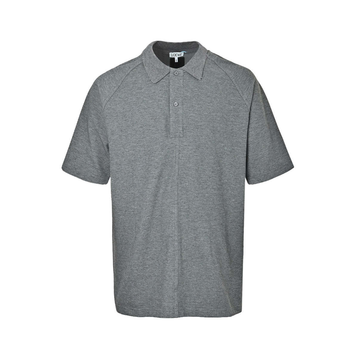 Loewe/Luo Yiwei 26ss style raglan cut lapel Polo short sleeves