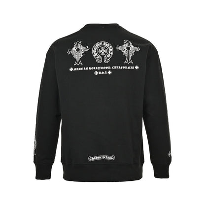 Chrome Hearts/Chrome Heart 24Fw classic logo printed round neck sweatshirt