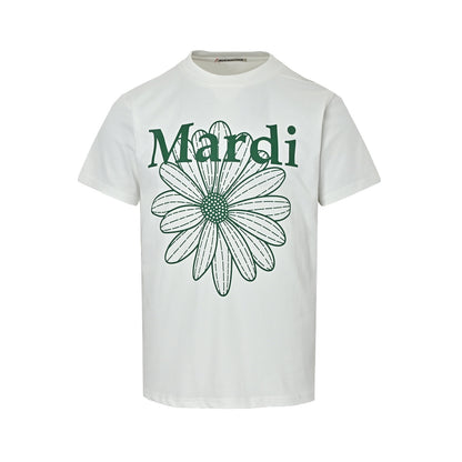 Mardi Mercredi single floral basic printed loose short sleeves