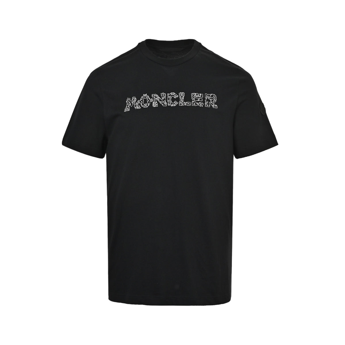 Moncler/mask space embroidered logo embroidered short sleeves