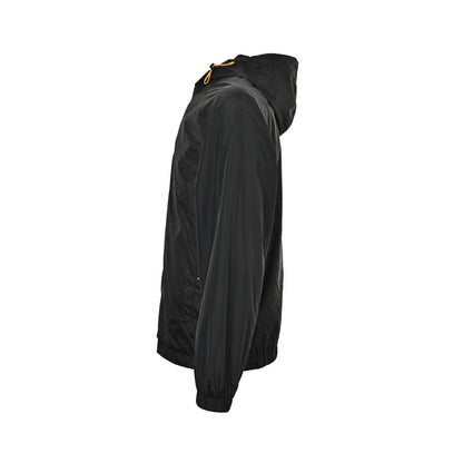Fendi Double F all-over printed sleeves patchwork hooded thin coat