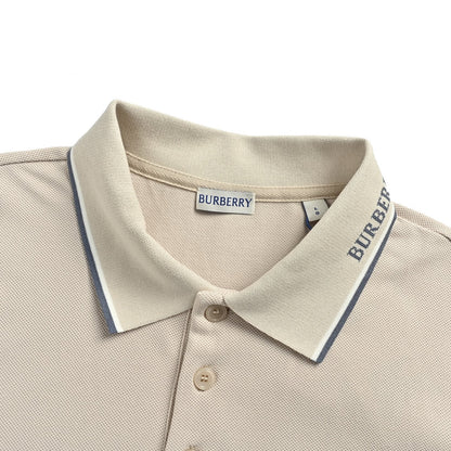 Burberry Pony letter collar Polo short sleeves
