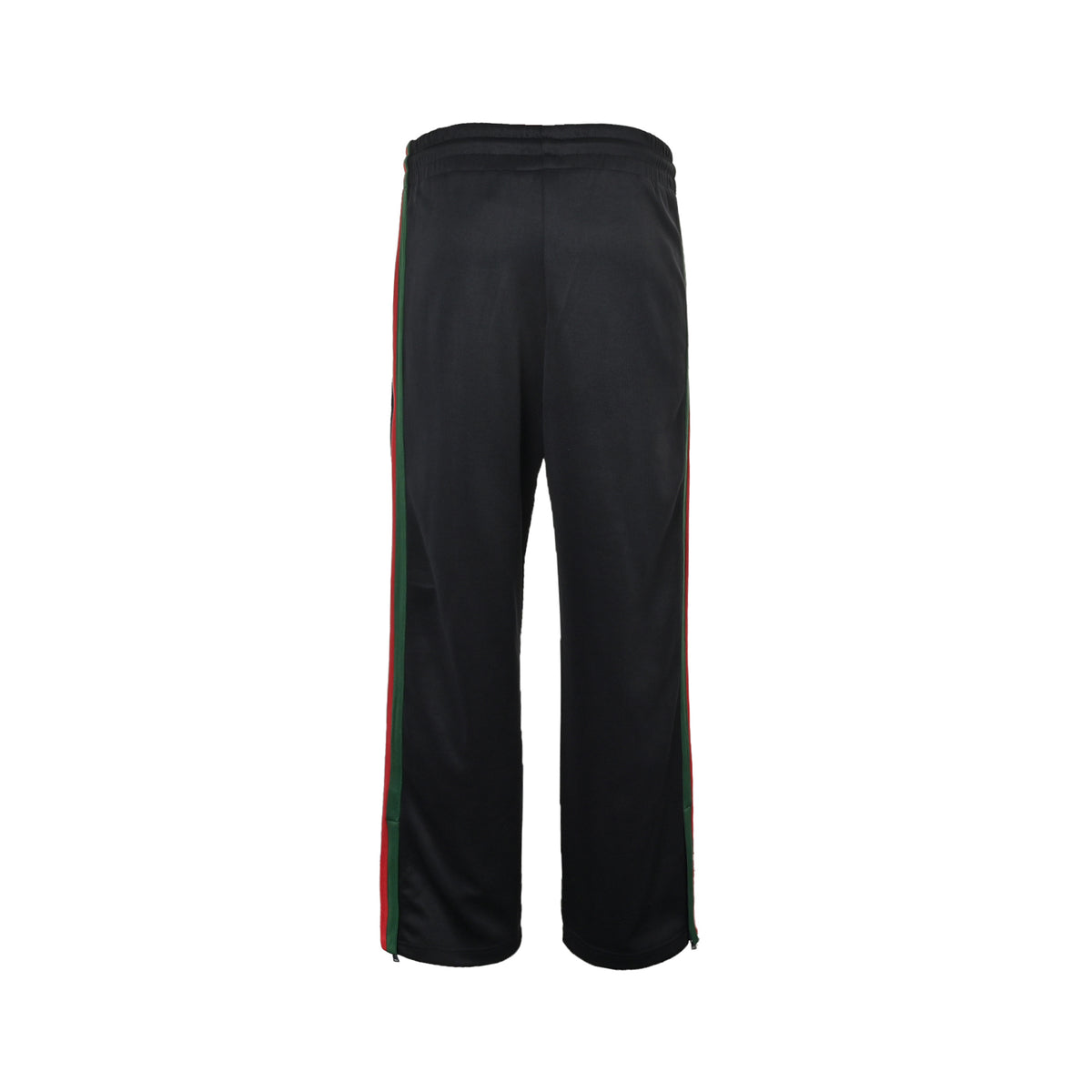 Gucci red and green web drawstring trousers
