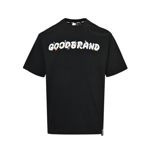 GOODBRAND snow mountain ski print short sleeves