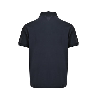 Celine Arc de Triomphe embroidered logo Polo short sleeves