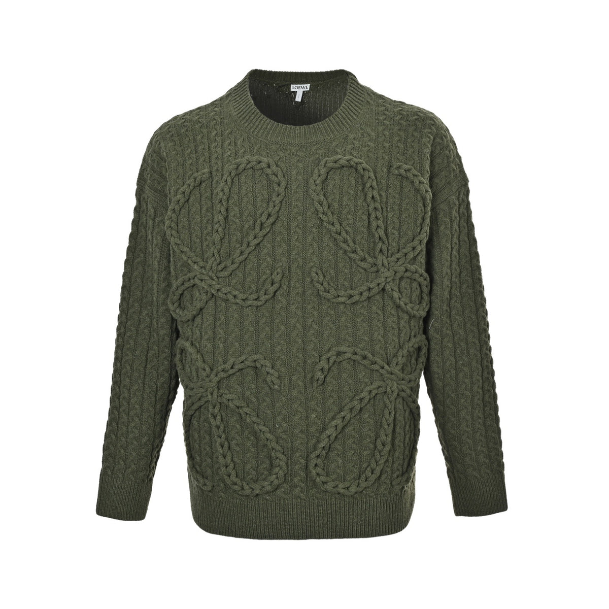 Loewe/Luoyiwei Anagram twist knitted sweater