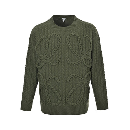 Loewe/Luoyiwei Anagram twist knitted sweater