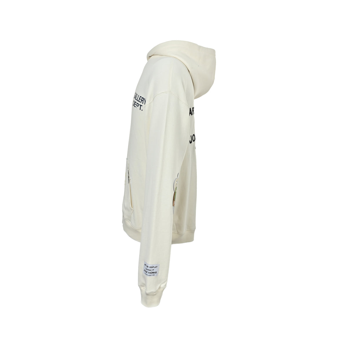 GALLERY DEPT G letter leather patch hooded sweatshirt